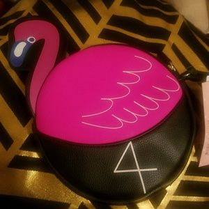 Betsey Johnson Coin Flamingo Purse